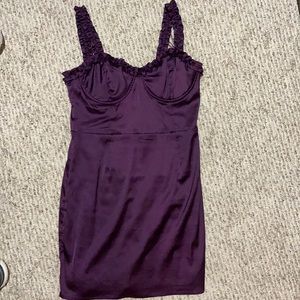 Purple mini dress